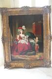 OIL ON CANVAS GOLD FRAME