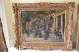 OIL ON CANVAS GOLD DECORATIVE FRAME