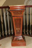 INLAID WOOD PEDESTAL