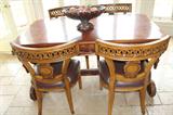 4 CHAIRS AND BREAKFAST TABLE