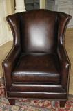 DELUXE LEATHER ARM CHAIR