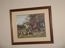 "THE FOX HUNT" PRINT BY E. PECHAUBES