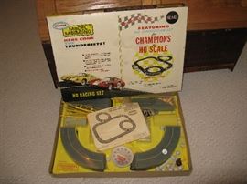 Vintage Sears Aurora Model Motoring Ho Scale Racing Set