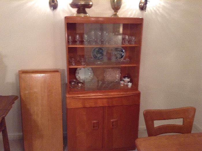 Heywood Wakefield China Cabinet With Stamp