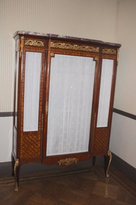 Antique French Marquetry Armoire