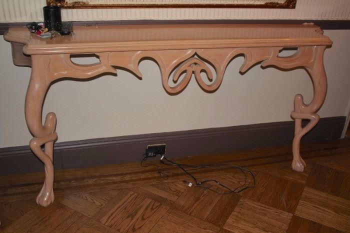 Console Table with Stylized Legs