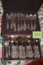 Wallace Grand Baroque Sterling Flatware Service for 20