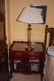 Pair of Night Stand and Lamps