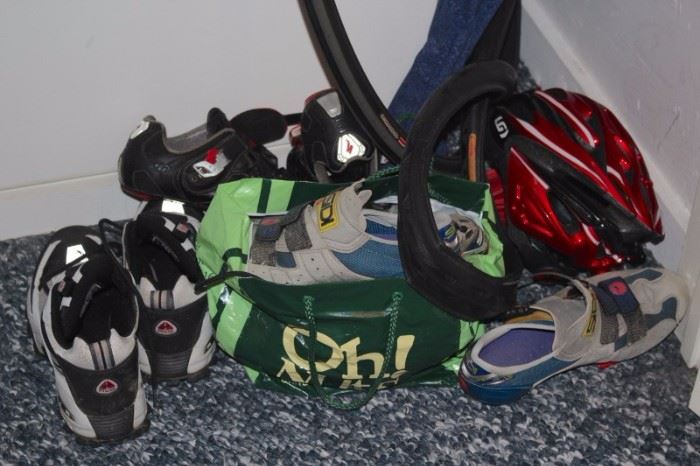 Sport Shoes and Helmet