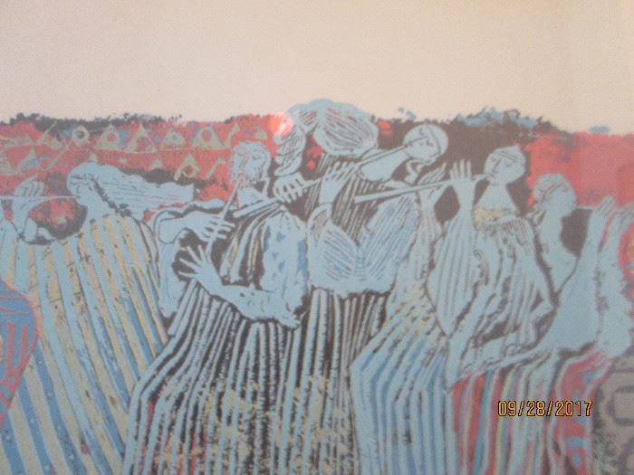 Shraga Weil framed print from Lincoln Center 1971