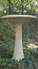 Tall Sturdy Concrete Bird Bath.