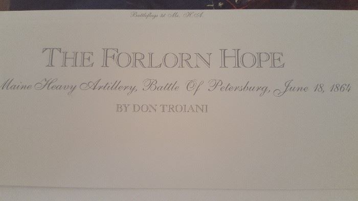 The Forlorn Hope Publishers Proof Don Troiani