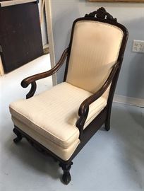 Antique Walnut Lolling Chair