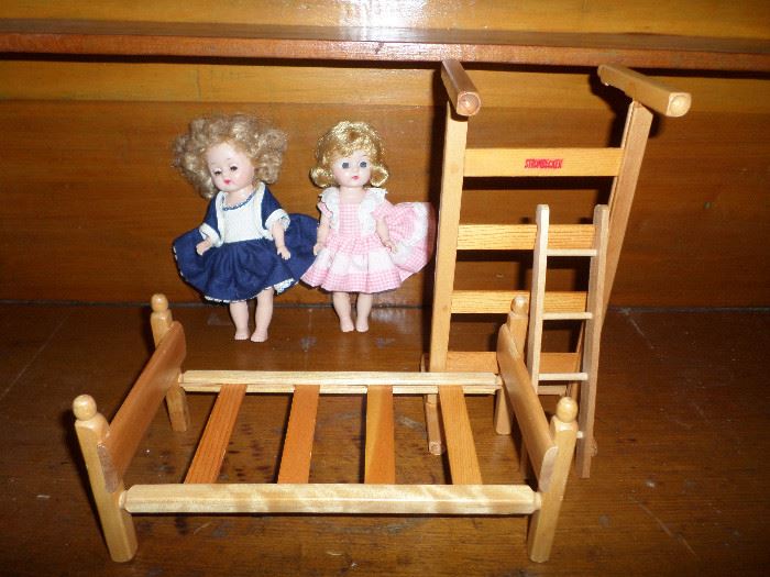 more vintage dolls & doll furniture bunk beds