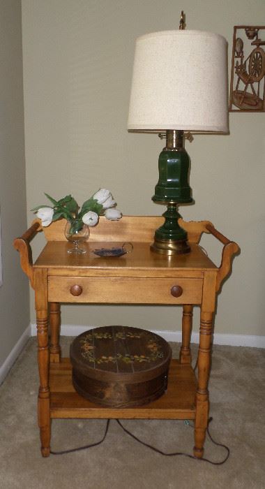 lovely vintage side table from upstate NY