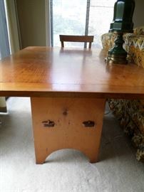 Arts & Crafts Drop Leaf Table with 4 Chairs