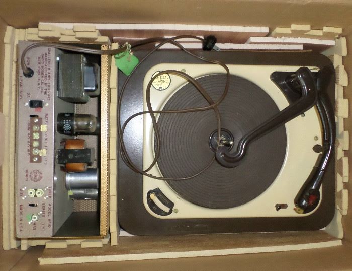 very vintage RCA turntable & Challenger Amplifier