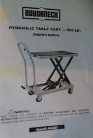 Hydraulic Table Cart, new in box