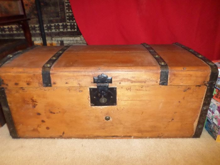 one of the antique trunks