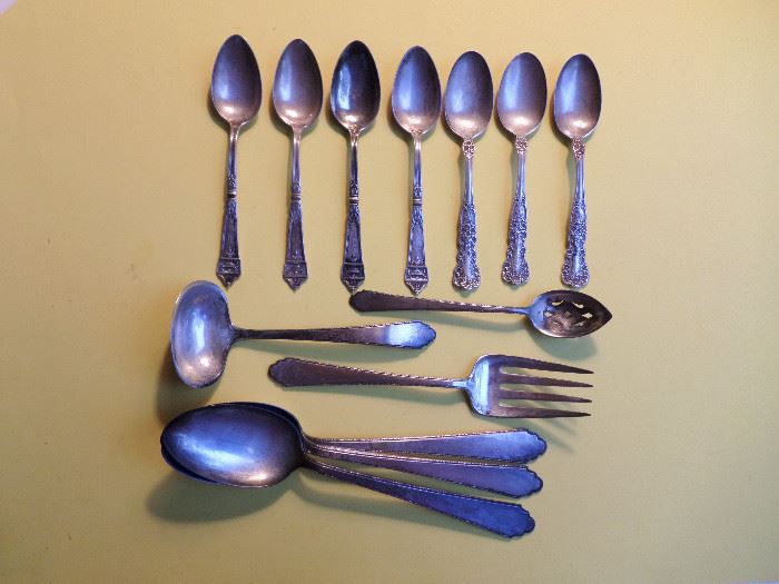 some of the Sterling flatware and misc sterling for sale, the flatware is in the "William & Mary" pattern
