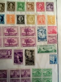 Some of the stamps included in the 1930 Scott Stamp & Coin "Modern Postage Stamp Album" - this page is circa 1853 - 1876