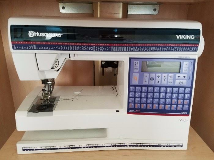 Viking Sewing Machine in Cabinet