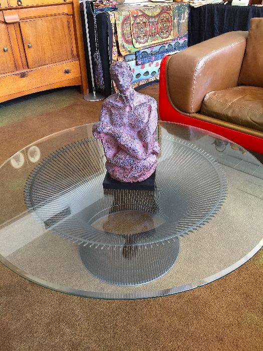 Warren Platner Bronze Color Base Coffee Table.