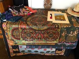 Original Indian Painted Tapestries. 