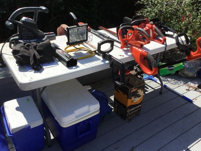 Power tools, coolers