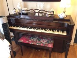 Vintage Baldwin Acrosonic Upright Piano.