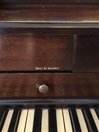 Vintage Baldwin Acrosonic Upright Piano.