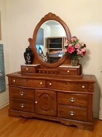 Antique Style Dresser with Marble
