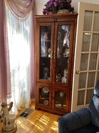 Solid Wood Curio Cabinet