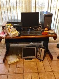 Office Desk and computer equipment