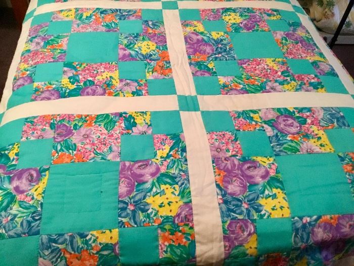 Beautiful Teal Quilt