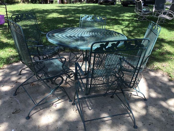 Iron Patio Table and Chairs