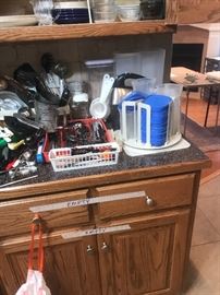 Kitchen utensils, storage containers, mixer & more