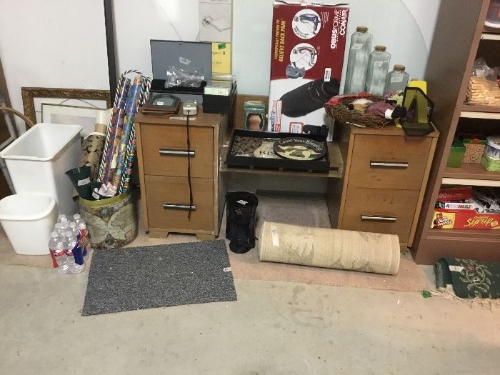 Garage is full - desk and other items