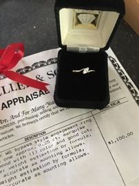 Solitaire White Gold Diamond Ring