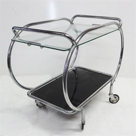 Beautiful Art Deco Tea or Cocktail Cart