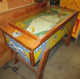 Fantastic 1940's Arcade Hockey Game owned by famous Hollywood Actor