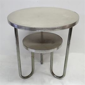 Art Deco Lloyd Furniture Co, Chrome Side Table