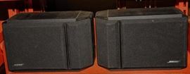 Bose Vintage Black Home Stereo Bookshelf Speakers Pair Set

