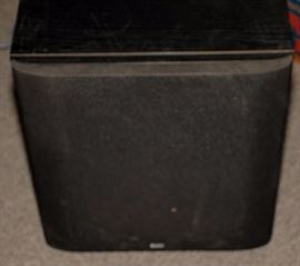 Vintage B&W Bowers & Wilkins Black Powered Subwoofer Speaker
