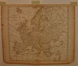 ANTIQUE MAP OF EUROPE 