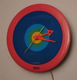 PETER MAX 60's GE WALL CLOCK 