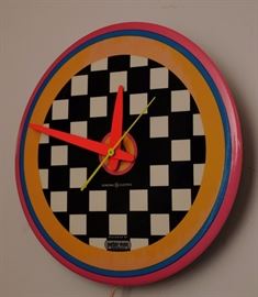 PETER MAX 60's GE WALL CLOCK 