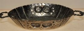 JUDAIC SILVER DISH  