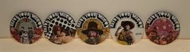 PETER MAX SET OF PAINT YOUR WAGON PIN BACKS