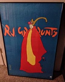 PETER MAX POSTER R. J GRUNTS A CHICAGO RESTAURANT  24" x 36"